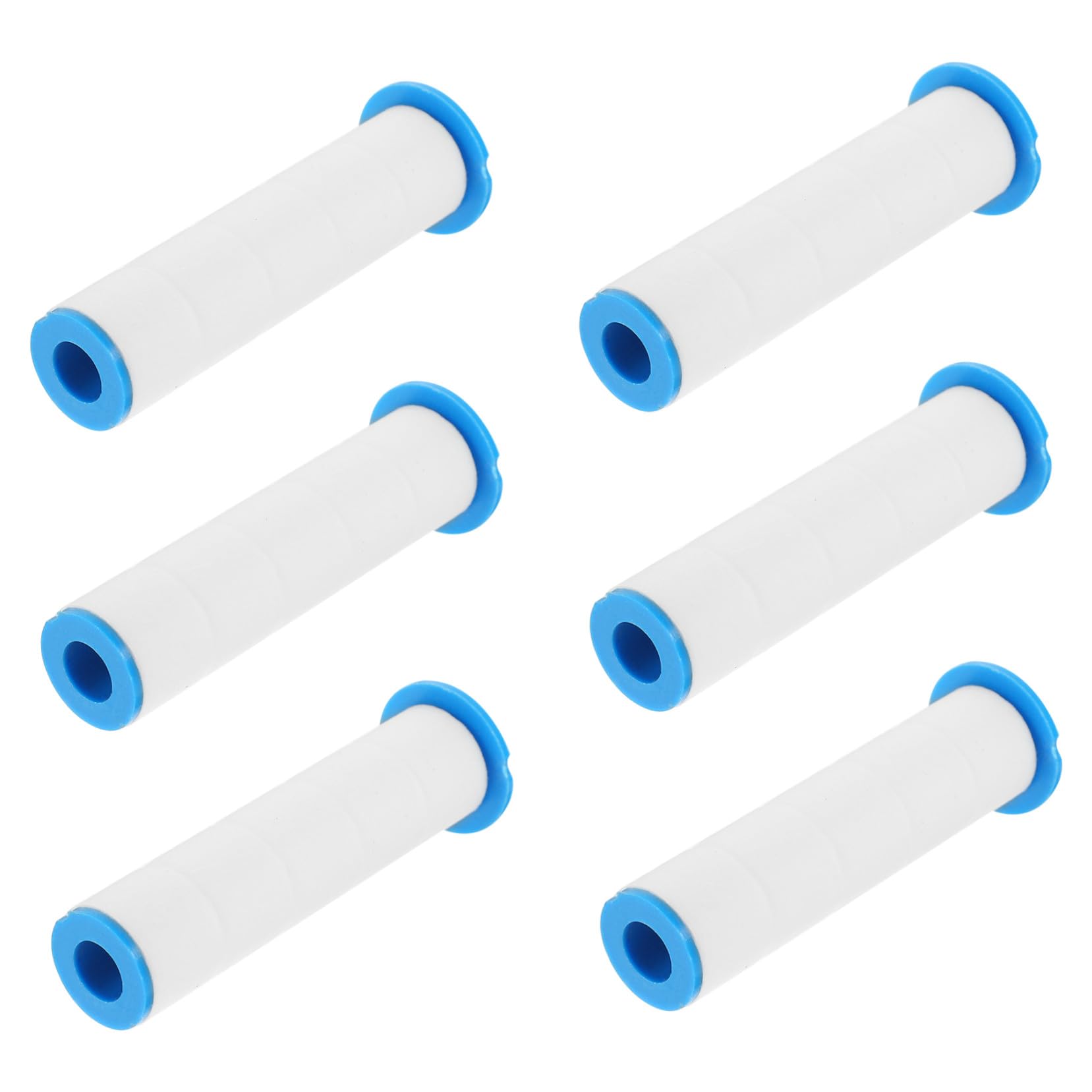 Paquete de 6 filtros de cabezal de ducha de alta presión, cartuchos de algodón PP para filtración de agua dura, fácil limpieza y duchas más saludables, suministro de baño esencial para una experiencia