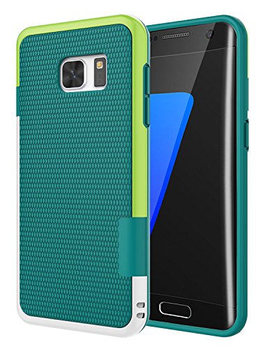 Jeylly Galaxy S7 Edge Case, One-Piece Ultra Slim 3 Color Impact Anti-Slip Rugged Soft TPU Bumper Shockproof Protective Case Cover Shell for Samsung Galaxy S7 Edge S VII Edge G935 - Green