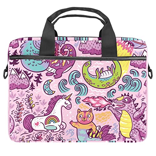 Sacoche ordinateur portable 13.3 pouces bandoulière housse PC 14 pouces licorne