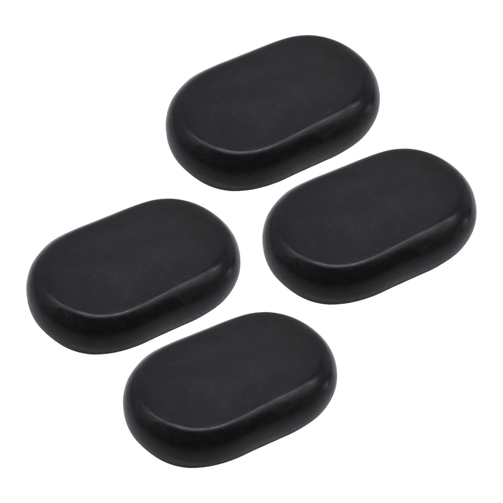 4 Piezas Hot Stones Massage Set Piedras de Masaje para Espalda Herramienta Profesional para Spa en Casa Material Piedra Fácil de Limpiar Adecuado para, 11cmx7cm