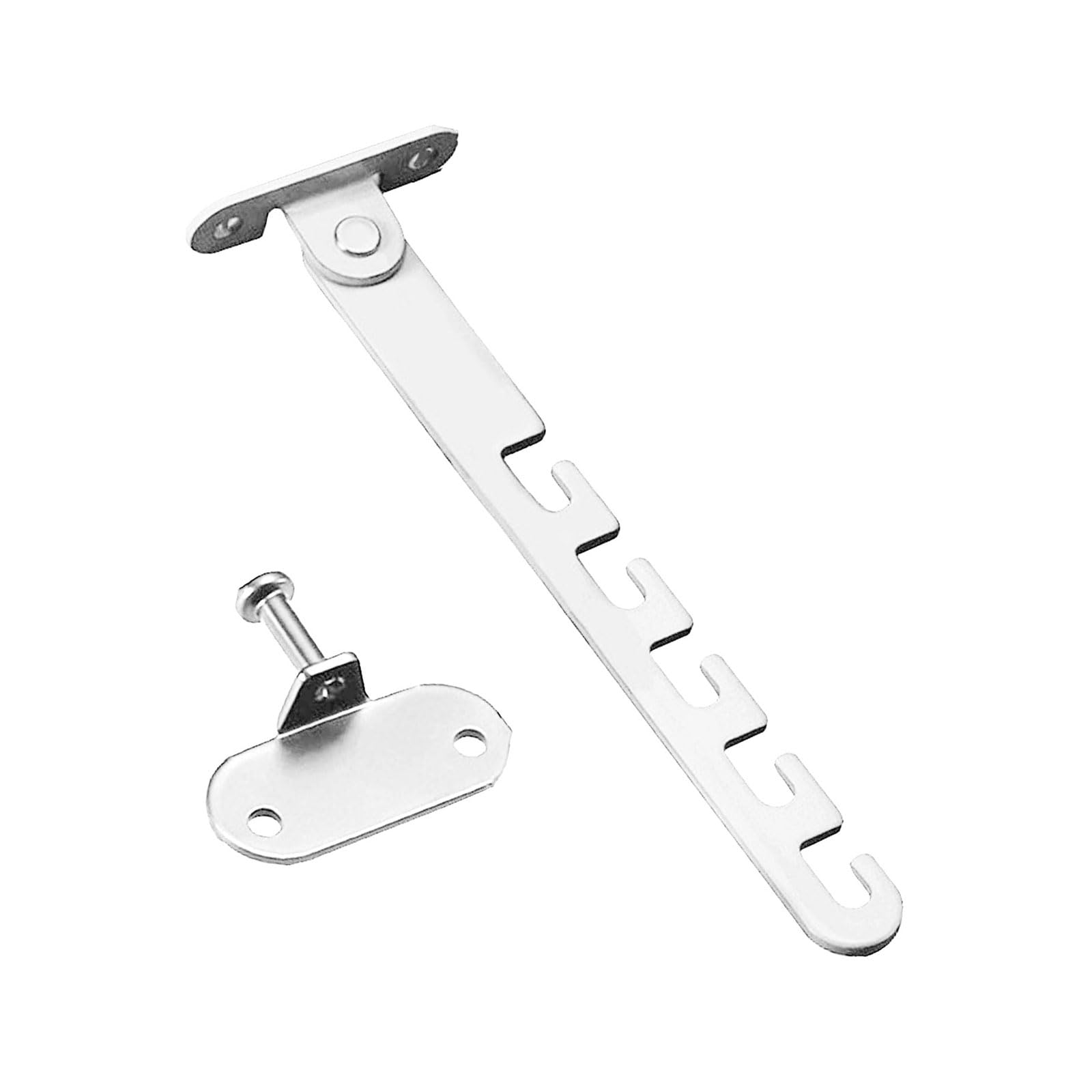 Heezou Long White Window Restrictor Latches Adjustable Limiters Carbon Steel Hardware For Home Office Carbon Steel