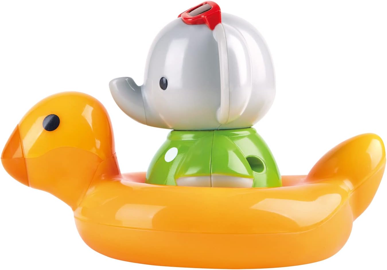 HapeSpin Splash 'n' Swim Elephant Bath Toy | Interactive Water Play for Toddlers | Color-Changing Duck Ring Float | Wind-Up Spinning Fun | Encourages Color Learning | BPA-Free | Bath and Pool Toys
