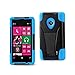 Reiko Silicon Case/Protector Cover for Nokia Lumia 520/521 - Non-Retail Packaging - Navy/Black