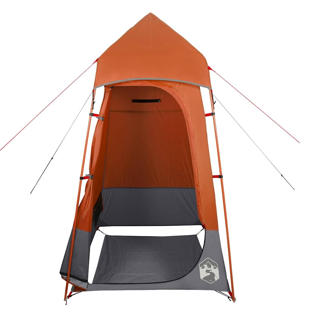 Tenda da campeggio con stendibiancheria e apertura di ventilazione come tenda impermeabile per WC e docce verde