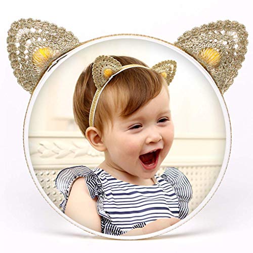 Headpiece For Baby Girl Hair Accessories Super Elastic Headband Lace Fashion Hair Decoration for Newborn Cute Cat Ear Hair Band for Toddler Infant2