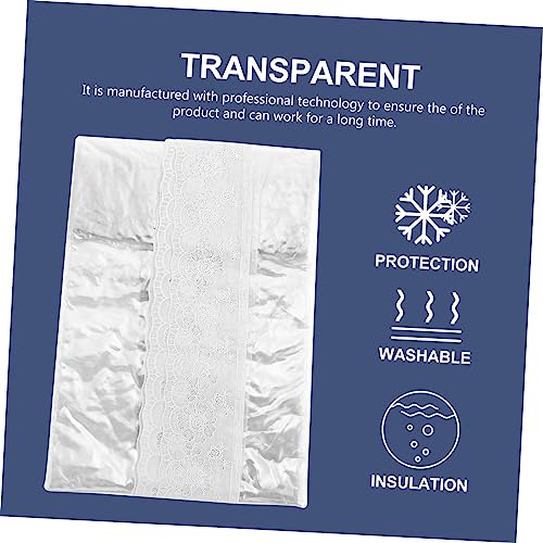 Nappe PVC transparent avec dentelle OUNONA imperméable