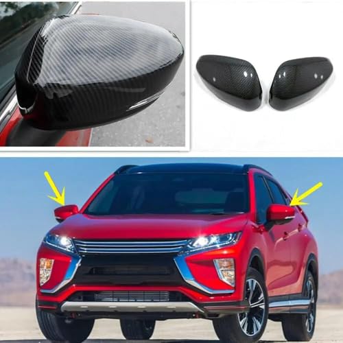 Coque pour rétroviseur Mitsubishi Eclipse Cross pour masquer les rayures carbone - 2