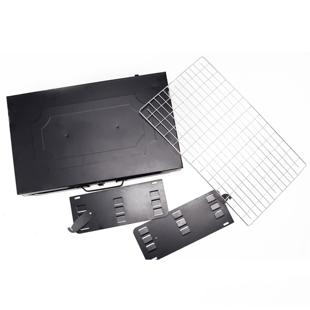 Parrilla de carbón portátil para Exteriores, Caja Plegable, Parrilla para Barbacoa, Barbacoa de autoservicio para Barbacoa
