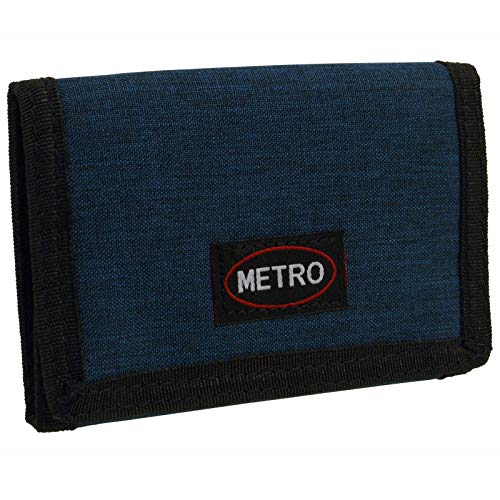 METRO Herren Leinen Bargeld & Karten Etui - Petrolium, Please See Dimensions