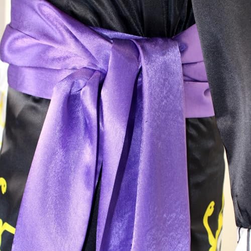 GWOKDAN Queen Cosplay Costume Anime Black Kimono Dress Cheongsam Cloak Women Halloween Outfits Full Set(L,Black) by GWOKDAN - Used condition - Image 3