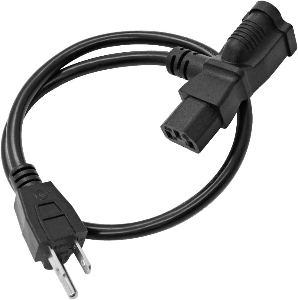 Seismic Audio - SAPT536-2 Foot IEC C13 to NEMA-5-15P Piggyback Pro Audio Power Cable Cord for Daisy Chain Pro Audio DJ Equipment