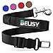 BELISY Correa Perro Coche en Nylon Elástico Ajustable – Cinturon Perro/Gato Coche – Correa Ajustable (60-80cm) para la Máxima Comodidad – Perros Grandes y Pequeños - Negro