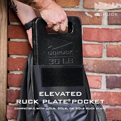 GORUCK Basic Rucker 17L Tactical Backpack (Ranger Green) Bundle with 10LB Ruck Plate Durable Rucksack & MOLLE Daypack Military Grade Training Gear for Hiking & Fitness
