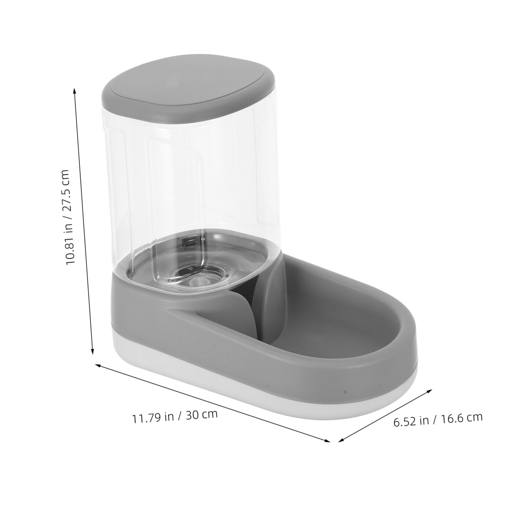 Milisten Cat Feeder Water Bowl Automatic Dog Feeder Large Gravity Dispenser Programmable Feeding Heated Bowl