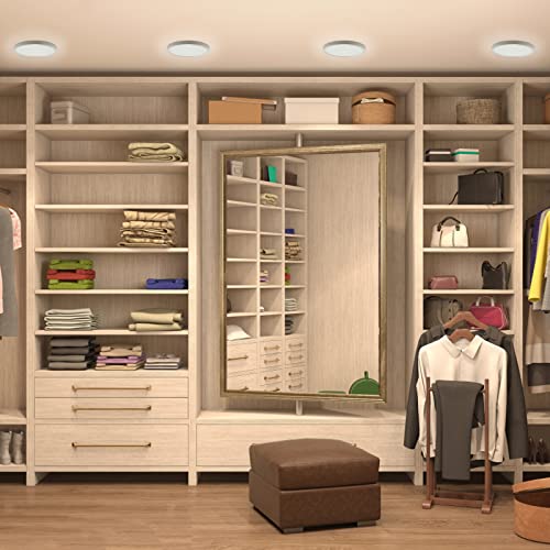 Vipmoon 6W Small Led Ceiling Light, 3.8 Inch Energy Saving Modern Flush Mount Light Fixtures, 3000K Warm Ceiling Light For Bathroom, Porch, Kitchen, Hallway, Stairways #TOP5
