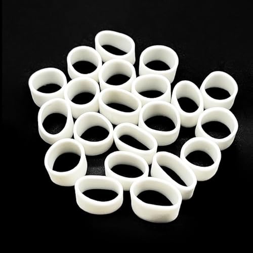 500pcs Size Tiny White Rubber Band, White High Elastic Rubber Bands, 15 * 5mm Elastic Small Rubbers for School Packing