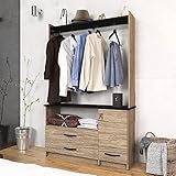 PLAYCON Armario - My Stuff, Función Dual: Clóset u Opción para TV, Estilo Contemporáneo y con...