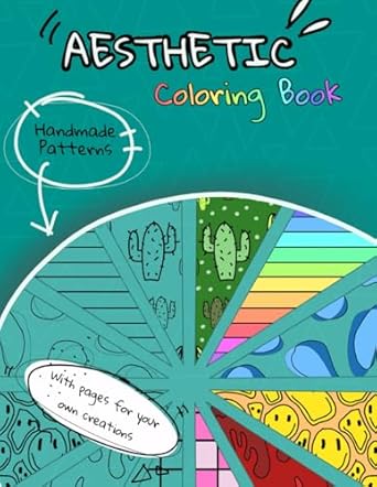 Amazon.com: Aesthetic Coloring Book: cute Simple designs for all ages ...