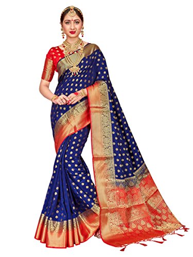 HEART N SOUL Indian Bollywood Sarees for Women Banarasi Art Silk Woven Saree l Tradional Wedding Wear Sari with Unstitched Blouse