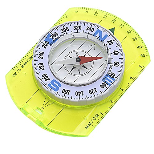 Reliable Outdoor Gear Professional Boy Scout Compass - Liquid Filled, Rotating Bezel, Magnetic Heading - for Navigation, Orienteering and Survival