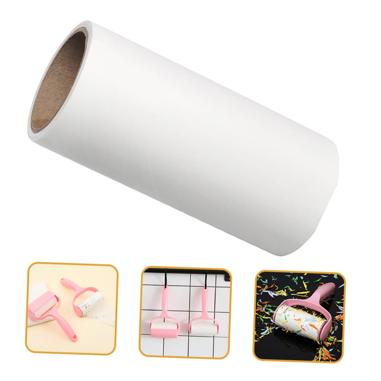 16 Piezas Rodillo Quitapelusas Adhesivo Recargable Eliminador Portátil de Pelo Animal para Ropa Alfombras y Muebles Multiusos y Duradero Práctico para Doméstico