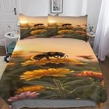 3D DIMENSIONI DELLA BIANCHERIA DA LETTO: Copripiumino singolo 150 x 200 cm e 2 federe da 50 x 80 cm, piumone non incluso