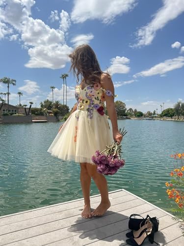 Fivsole Mini Floral Applique Homecoming Dress 2024 Flower Tulle Short Formal Cocktail Evening Party Gowns2