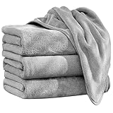 バスタオル 大判 ふわふわ 柔らかい 抗菌防臭 【SANRUIHE 140X70cm 大判3枚】 ナノファイバー 高速吸水 速乾 耐久 ホテル仕様 サロン ジム サウナ バス用品 業務用