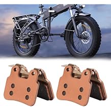 Upgraded Front/Rear E-Bike Brake Pads, Ceramics Bike Pad for Ridstar Q20/ Q20 MINI/ Q20 PRO/ MN26/ H20 PRO/ DC26 Electric Bike, E-Bike Accessories for Q20