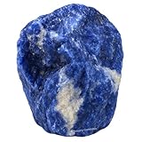Amazing Gemstone Sodalite Raw Crystals and Healing Stones, Natural Rocks for Tumbling and DIY Raw Stones and Crystals (1 Piece)