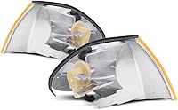 Vista 6 de Para 1999 2000 BMW 323i Par Park/Luces de Señal Lado del Conductor y del Pasajero Parque/Señal/Marcador; Sedán/4dr Wagon; E46; w/lente ámbar