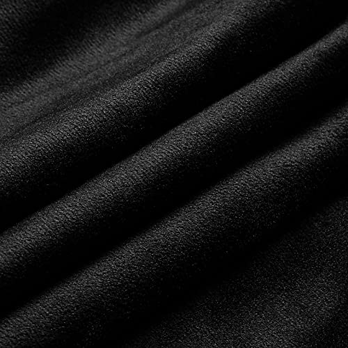 Nini All TER002-1 Decorative Throw Pillow Covers Velvet Soft For Couch Sofa Bedroom Living Room Outdoor Pack Of 2 18X18 Inch Black thumb #5