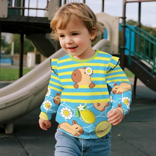 HUIACONG Kids Tee Shirt for Toddler Long Sleeve Tshirts Children Girls Shirts3