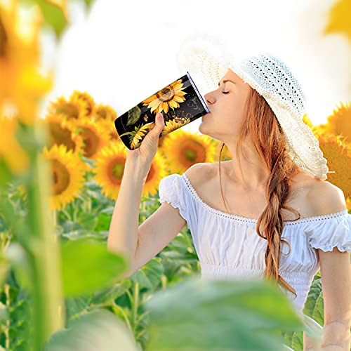 NymphFable 20oz Girasol Taza Termo Cafe para Llevar Taza Termica Acero Inoxidable Taza Personalizada - Imagen 8