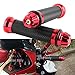 7/8" 22mm Motorrad Griffe Rutschfest Gummi Lenkergriffe(Rot)