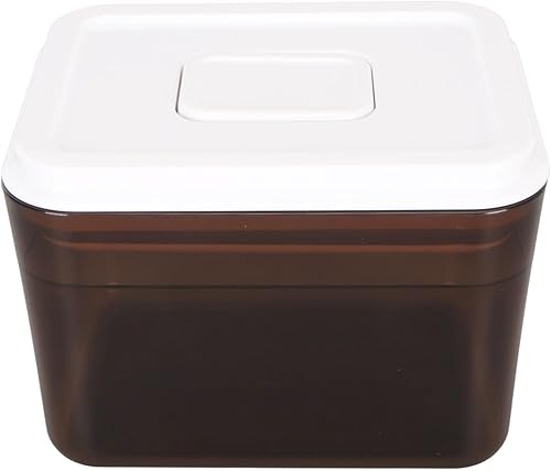 TOPINCN Contenedor de almacenamiento de alimentos, organizador de alimentos hermético a prueba de fugas con tapa de interruptor de presión,