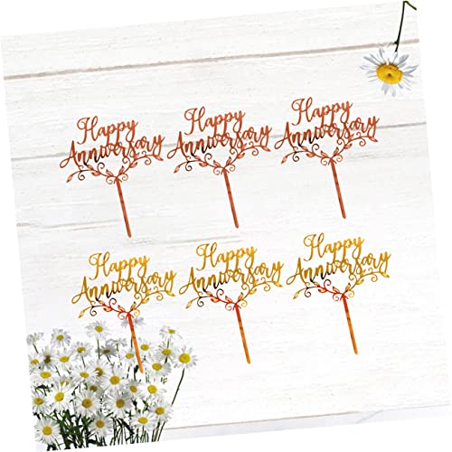 Gadpiparty 18 Pçs Decoração De Casamento Cupcake Cupcake De Aniversário Picks Cupcake Topper Feliz A