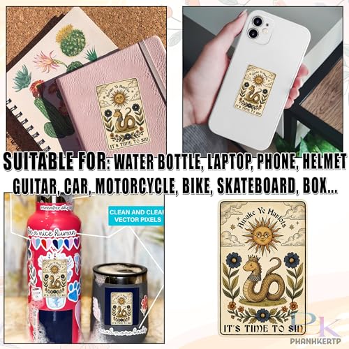 Awake Ye Harlots Sticker Funny Medieval Meme Unhinged Dark Humor Renaissance Decal Waterproof Vinyl Decal for Water Bottles Tumblers Laptops Hard Hat Cars Kindle for Women Men Teachers