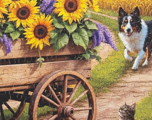Springbok Fall Wagon Wonders Rompecabezas de 500 Piezas para Adultos con Corte Único, Hecho en USA, Materiales Ecológicos miniatura 3