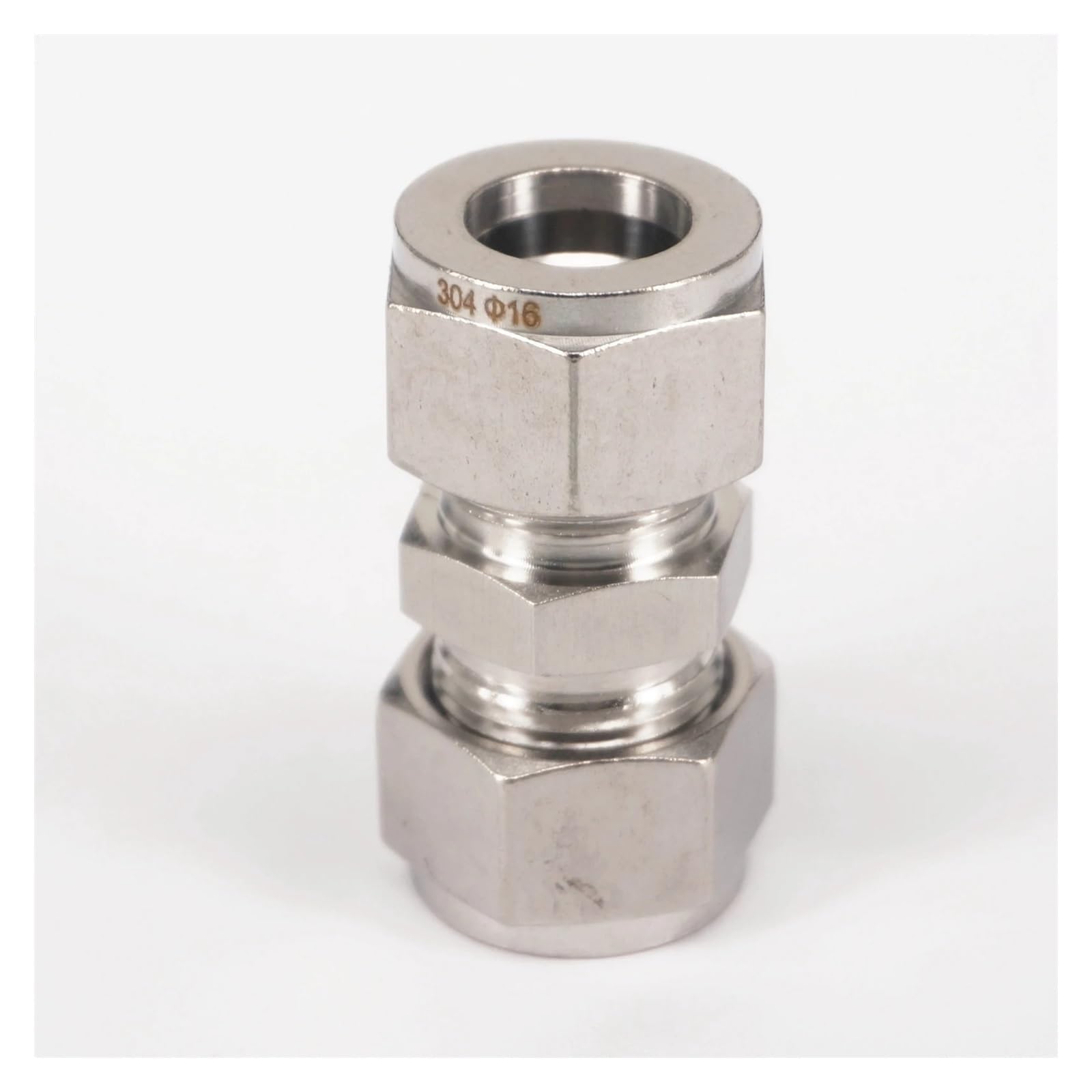 Rvblrdse One Color Fit Tube O/D 16Mm 304 Stainless Equal Straight Ferrule Pneumatic Air Compression Fitting