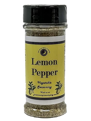 Condimento de verduras de limón y pimienta | Coctelera grande | Sin calorías | Sin grasa | Sin grasa saturada | Sin colesterol | Bajo en azúcar |