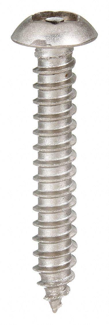 31500, Tamper Screw, Button, #10, 1 1/2, PK25
