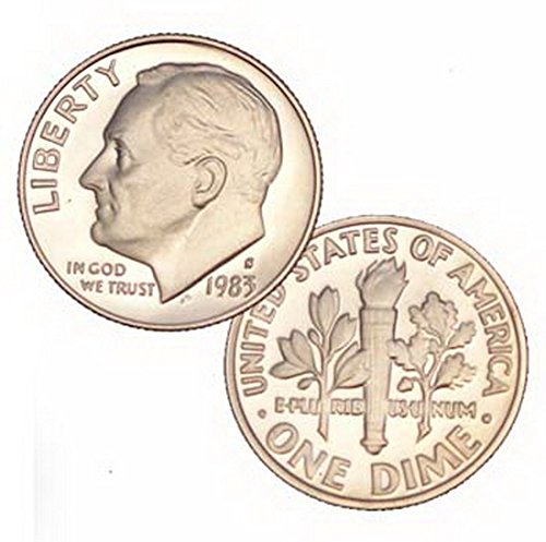 Amazon.com: 1983 S US Mint Roosevelt Proof 10 Cent Dime Coin