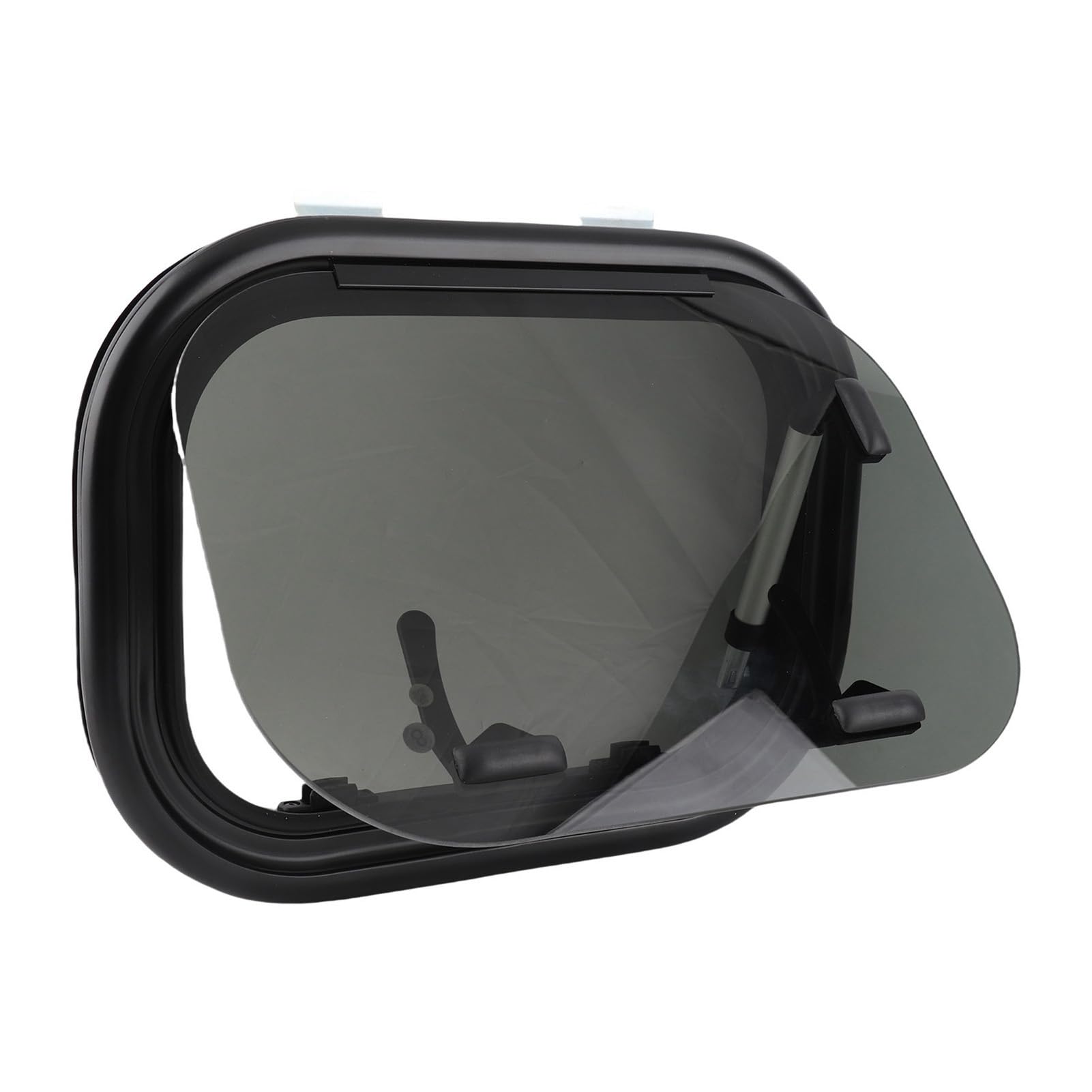 Ventana Desplegable para RV de 30 X 22, 16 X 12 Pulgadas, con Vidrio Templado y Protección, Ventana Abatible con Cortina Solar de Malla para Caravanas, Autocaravanas y Remolques