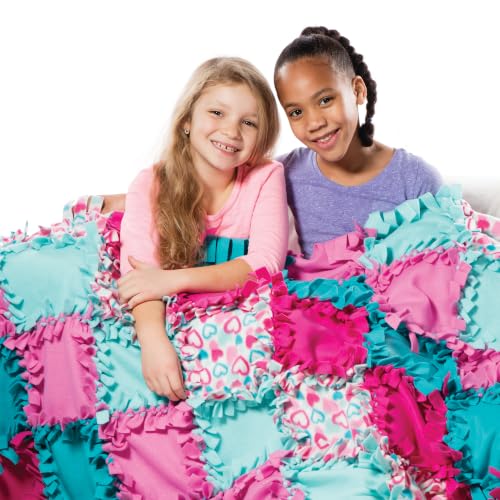 Melissa & Doug Created by Me! Heart Fleece Blanket, No-Sew Quilt Craft Kit - image 8