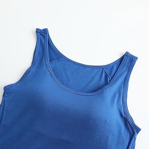Image of Womens Modal Built-in Bra Padded Camisole Yoga Tanks Tops