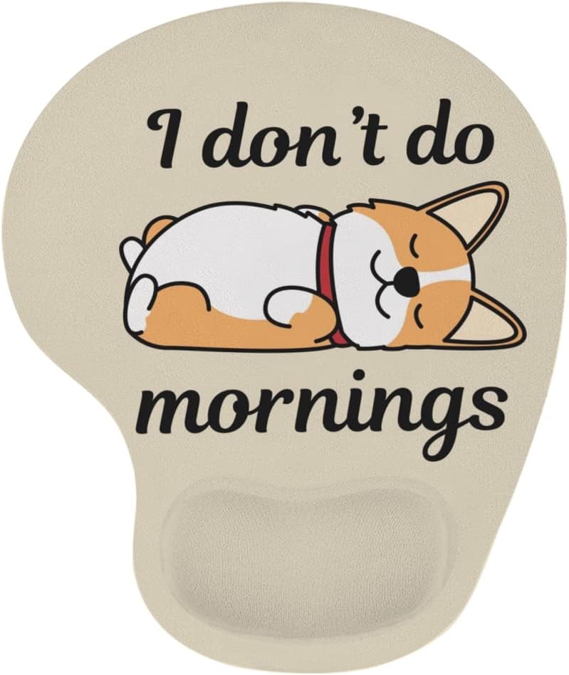 Funny Mouse Pad with Wrist SupportBottom Nonslip