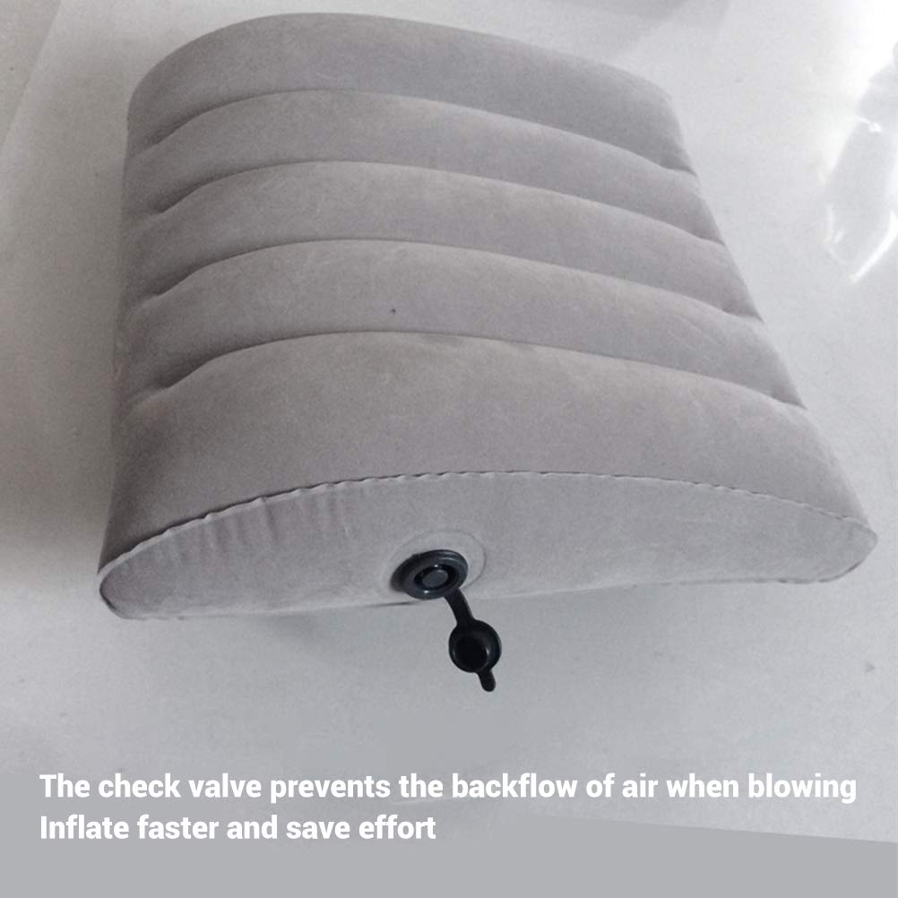 JTLB Cubo Inflable Almohada Inflable Ultraligera para Acampar Almohada de Apoyo para la Columna Lumbar Almohada Lumbar de Espuma para el hogar, la Oficina, el automóvil, los Viajes