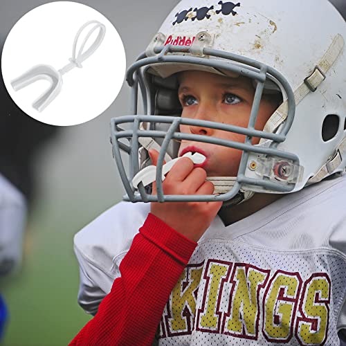 6 Pcs Strapped Mouth Guard Sports Mouthguard With Strap Football Boxing Mouthpiece Adult Youth Mouth Guard For Braces Soft Mouthguard For Football Basketball Hockey Lacrosse Wrestling (Simple Colors) #TOP5