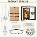 Blosssound Dog Memorial Gifts Pet Memorial Suncatcher Rotating Wooden 4 x 6 Picture Frame 2 Pcs Paw Print Friendship Bracelets for Loss of Dog Cat Passing Away Sympathy Bereavement Remembrance Gifts